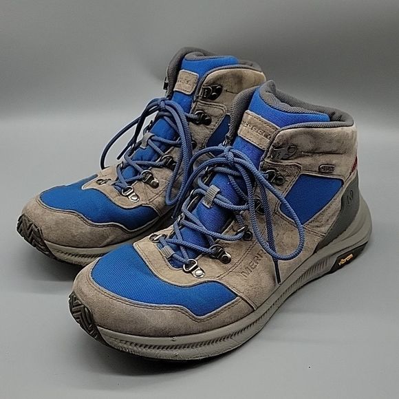 [J16931] MENS MERRELL ONTARIO 85 MID Hiking Boots - Picture 3 of 11